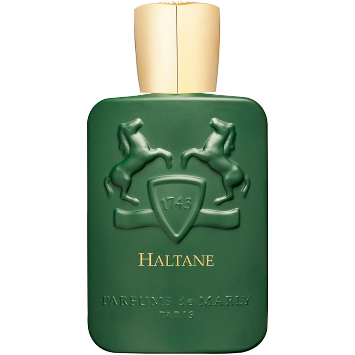 Parfums de Marly Haltane 125 ml träig eau de parfum i en grön flaska niche parfym med guldlock och hästemblem