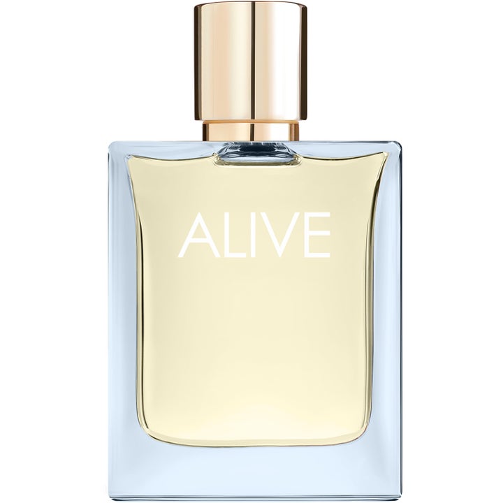 Hugo Boss Alive Sparkling Lavender 50ml parfym med blommig ton i fyrkantig glasflaska med guldfärgat lock