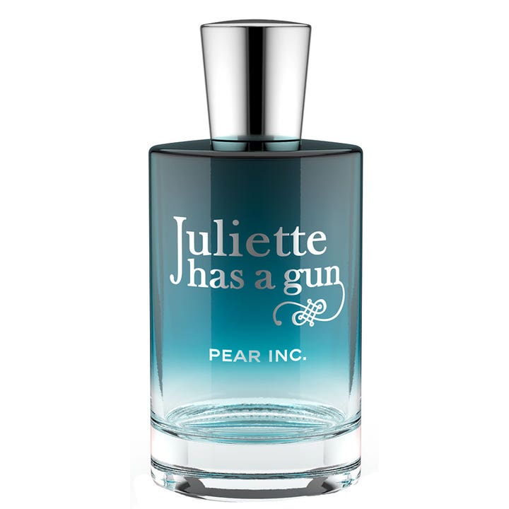 Juliette has a gun Pear Inc. 50 ml fräsch designparfym dam i blågrön tonad glasflaska med silverkork