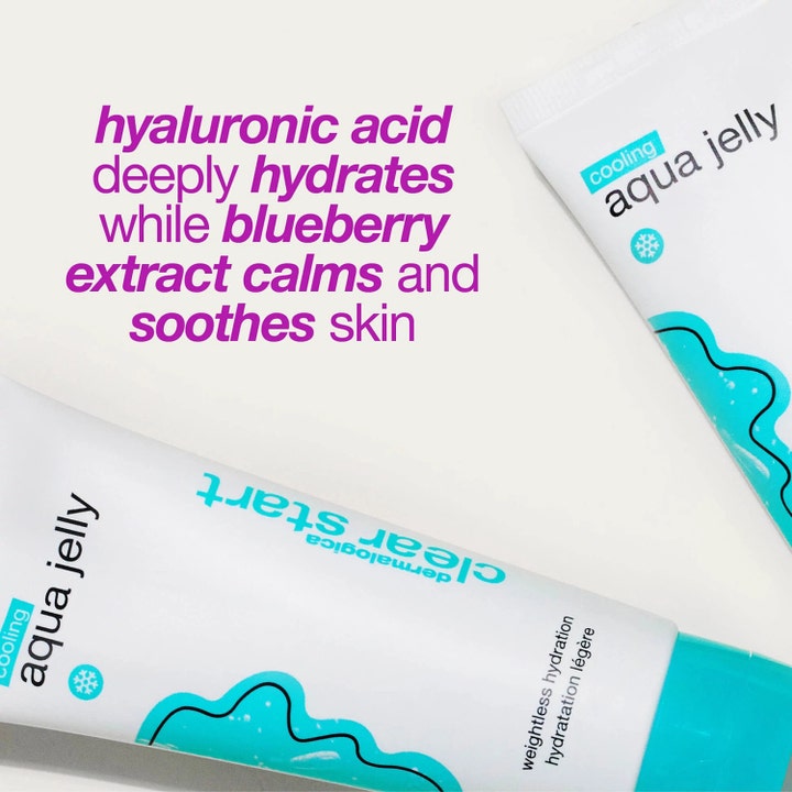 Dermalogica Cooling Aqua Jelly 59 ml svalkande gel för hudvård ung hy med hyaluronsyra och lugnande blåbärsextrakt