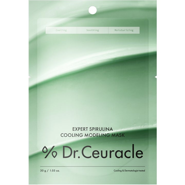 Dr. Ceuracle Expert Spirulina Cooling Modeling Mask 30 g kylande ansiktsmask i ljusgrön påse med krämig textur