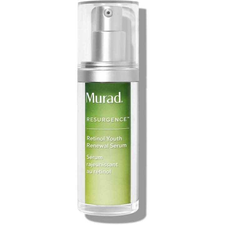 Murad Retinol Youth Renewal Serum 30 ml bästa retinol serum för fina linjer i genomskinlig pumpflaska med grön etikett