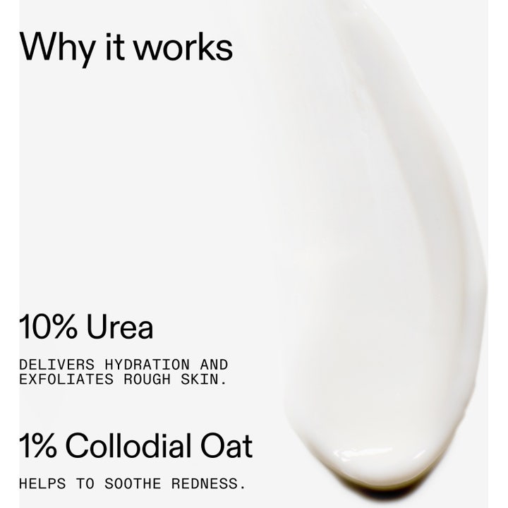 The INKEY List Urea 10% Moisturizer 50 ml ansiktskräm för torr hud med vit krämig textur