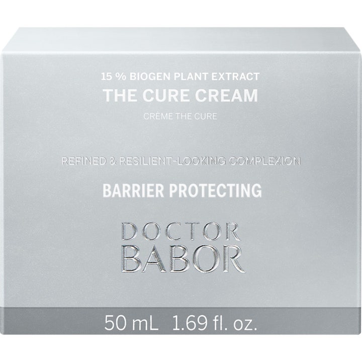 Babor DOC The Cure Cream 50 ml ansiktskräm för anti-aging reparation visar ny och gammal silverburk.