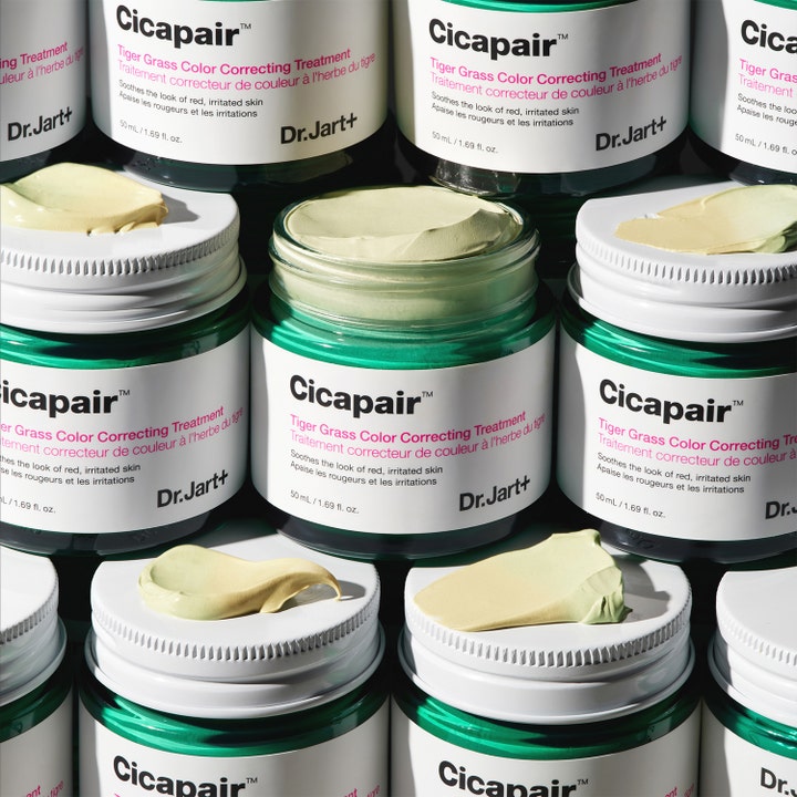 Dr.Jart+ Cicapair Color Correcting Treatment 50 ml färgkorrigering med centella asiatica och krämig grön textur.