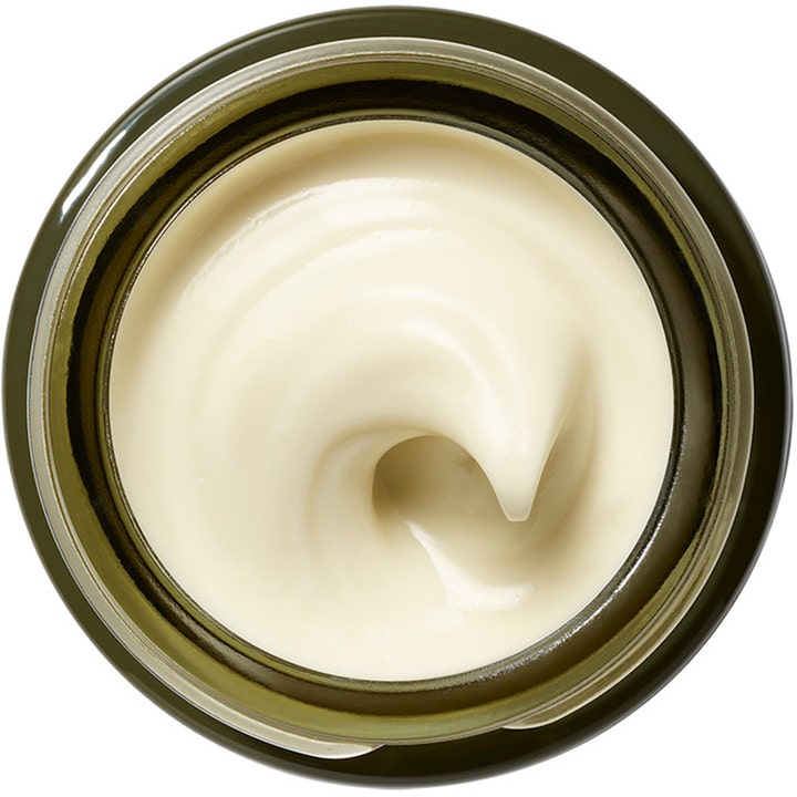 Origins Plantscription Wrinkle Correction Eye Cream 15 ml inkapslad retinol ögonkräm med krämig textur i en grön burk