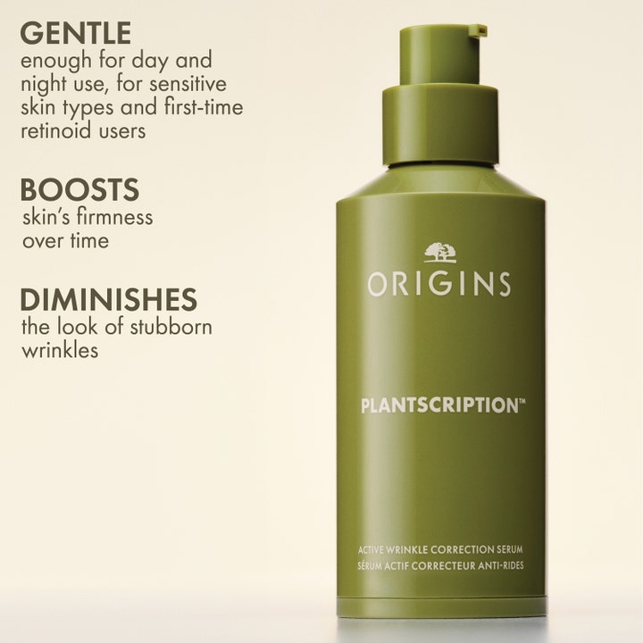 Origins Plantscription Multi-Powered Youth Serum 30 ml anti-aging serum för att minska rynkor i grön pumpflaska.