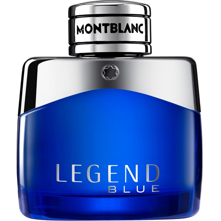 Montblanc Legend Blue 30 ml blå parfym herr eau de toilette i en klarblå glasflaska med silverdetaljer