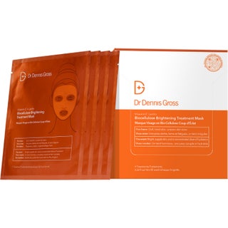 Dr. Dennis Gross Vitamin C Lactic Biocellulose Brightening Treatment Mask (4 Pack)