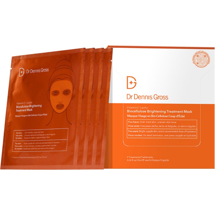 Vitamin C Lactic Biocellulose Brightening Treatment Mask (4 Pack)