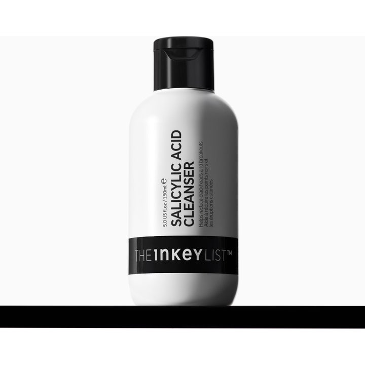 The INKEY List Salicylic Acid Cleanser 150 ml ansiktsrengöring med salicylsyra i vit flaska med svart lock