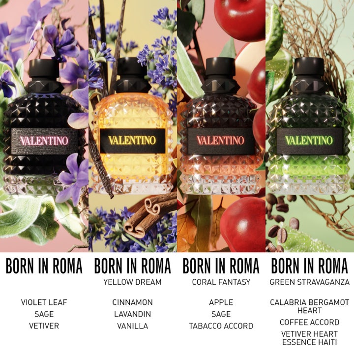 Valentino Born in Roma Uomo Intense 100 ml eau de parfum bland nitar prydda flaskor med lavendel och kanel