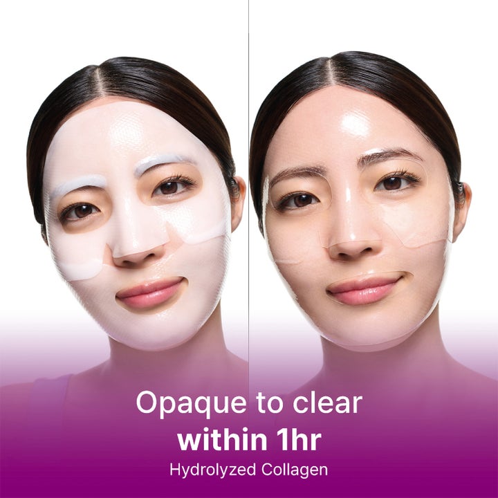 Dr.Jart+ Hydro Firming Mask 30 g ansiktsmask som går från vit till genomskinlig vid applicering.