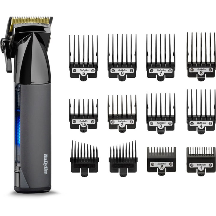 BaByliss Super X Metal Hair Clipper 1 st babyliss hårtrimmer ger precision med sladdlös metallklippare och tolv kammar.