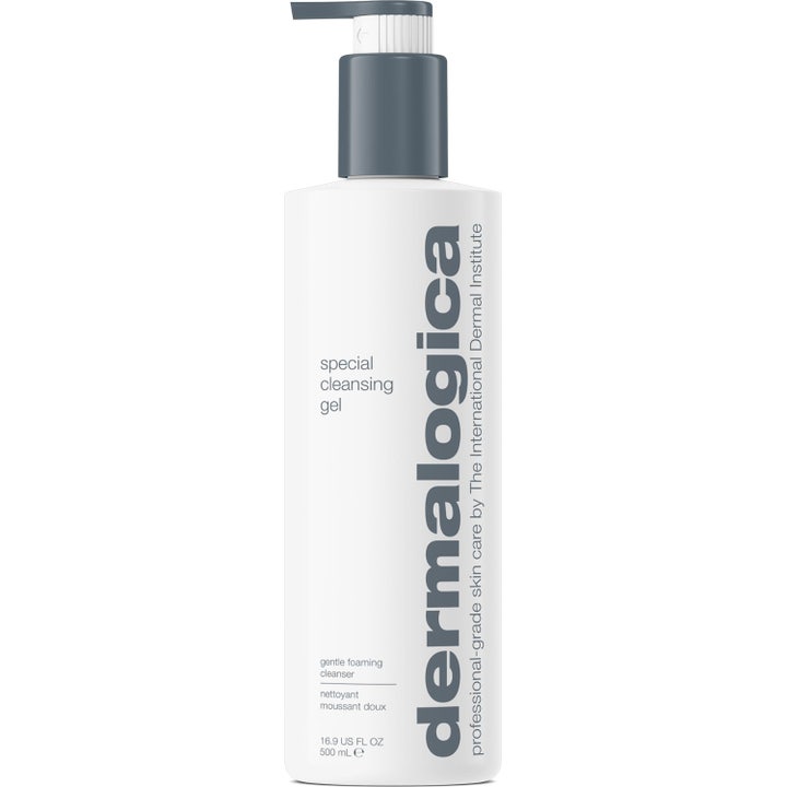 Dermalogica Special Cleansing Gel 500 ml dermalogica ansiktsrengöring för känslig hud i vit flaska med grå pump