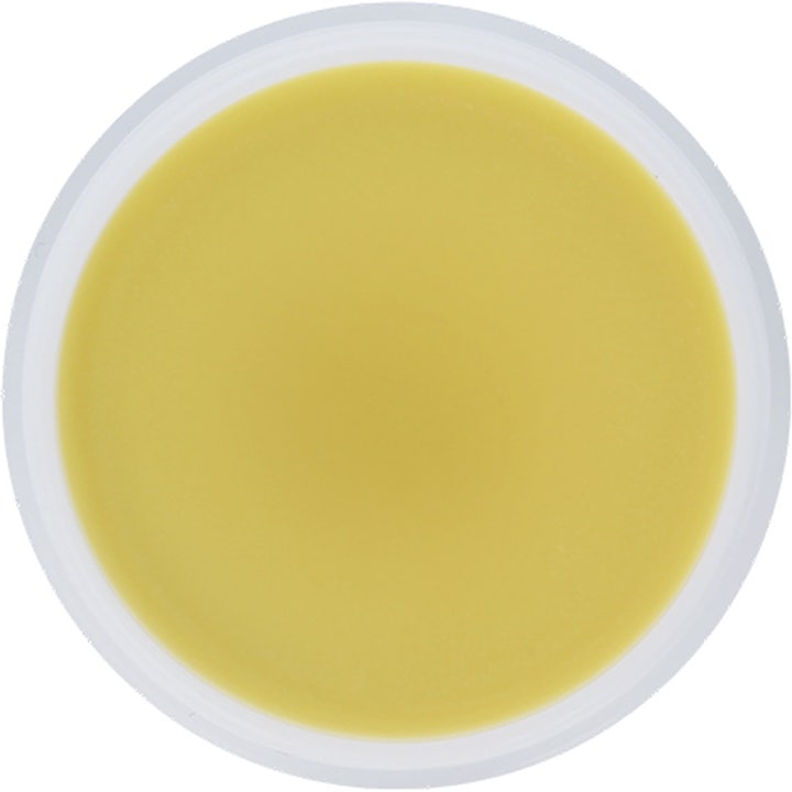 Maria Åkerberg Shea Balm 100 ml mjukgörande salva mot torr vinterhud med slät gulaktig textur i burk sedd ovanifrån.