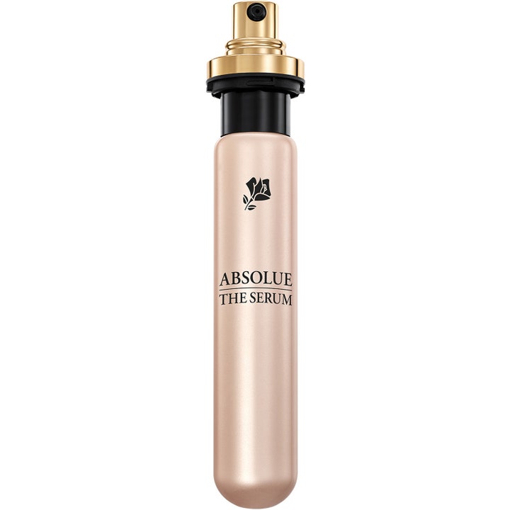 Lancôme Absolue The Serum 30 ml lyxserum anti aging i en roseguldfärgad refillpatron med guldpump för fastare hud