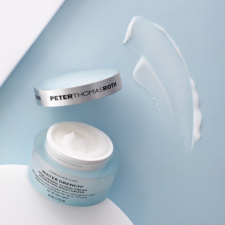 Peter Thomas Roth Water Drench 50 ml hyaluronsyra ansiktskräm återfuktande med synlig lätt och krämig textur