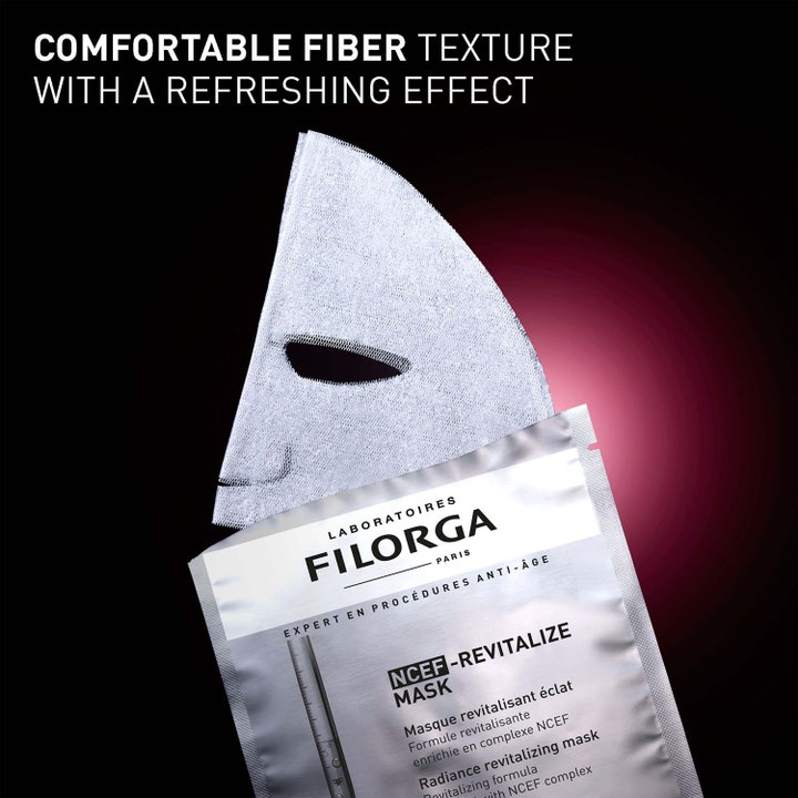 Filorga NCEF-Revitalize Mask 20 ml lystergivande sheet mask med svalkande fibertextur för fransk hudföryngring