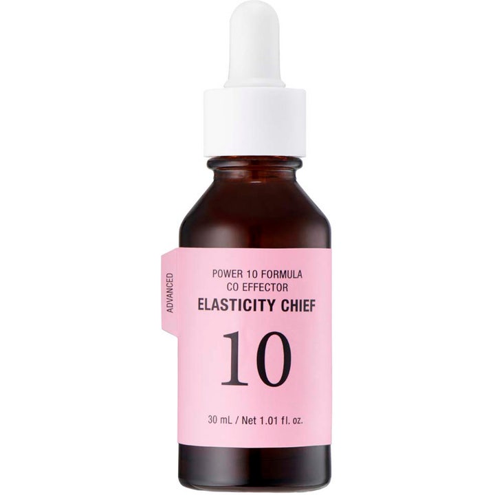 It's Skin Power 10 Formula CO Effector 30 ml serum för elastisk hud i brun glasflaska med rosa etikett.