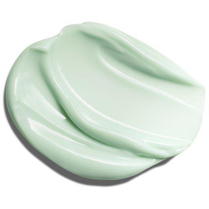 Clarins Cryo-Flash Cream-Mask 75 ml ansiktsbehandling hemma för fastare hud med krämig ljusgrön textur.