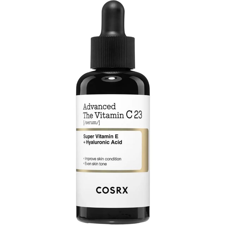 COSRX Advanced The Vitamin C 23 Serum lystergivande serum som jämnar ut hudtonen i mörk glasflaska med pipett