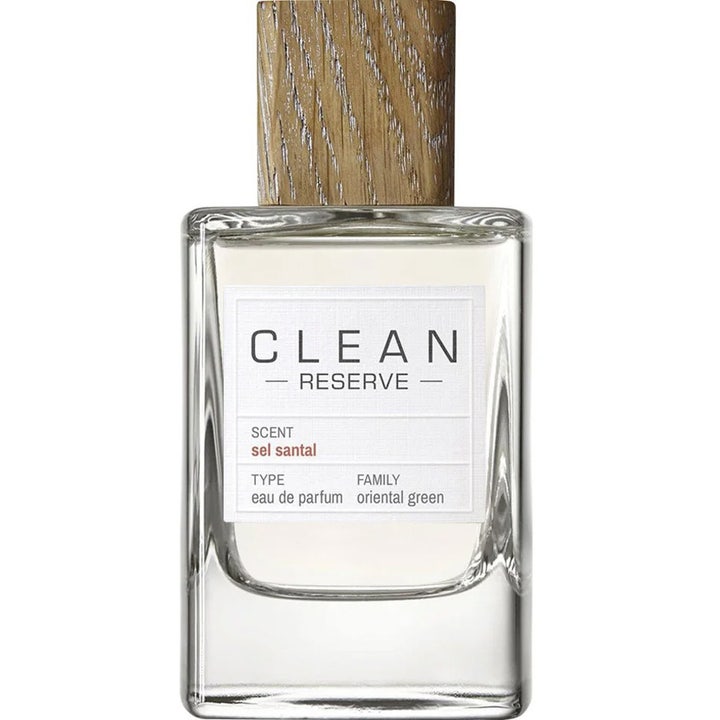 Clean Reserve Sel Santal 100 ml parfym med clean reserve sandelträ i fyrkantig glasflaska med lock av trä