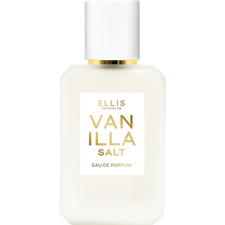 Ellis Brooklyn Vanilla Salt Eau De Parfum 50 ml lyxig parfym i frostat glas med vit kork och gulddetaljer