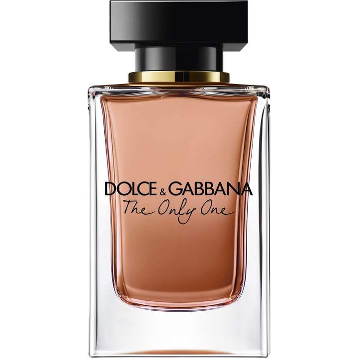 Dolce & Gabbana The Only One 100 ml designerparfym dam i rektangulär glasflaska med persikofärgad vätska och svart kork