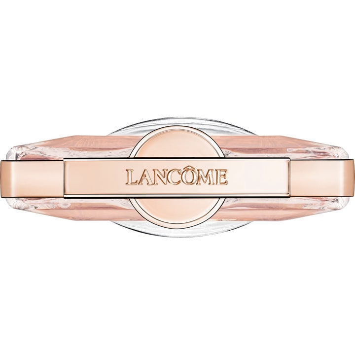 Lancôme Idôle 50 ml blommig elegant parfym med unik tunn glasflaska och roséguldfärgad topp sedd ovanifrån