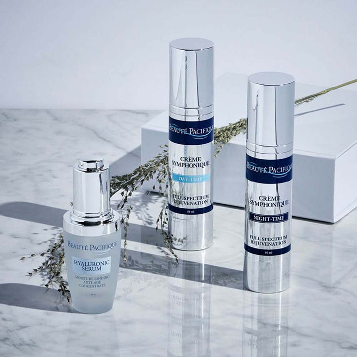 Beauté Pacifique Symphonique Night-Time 50 ml professionell återfuktande nattkräm i silvrig pumpflaska