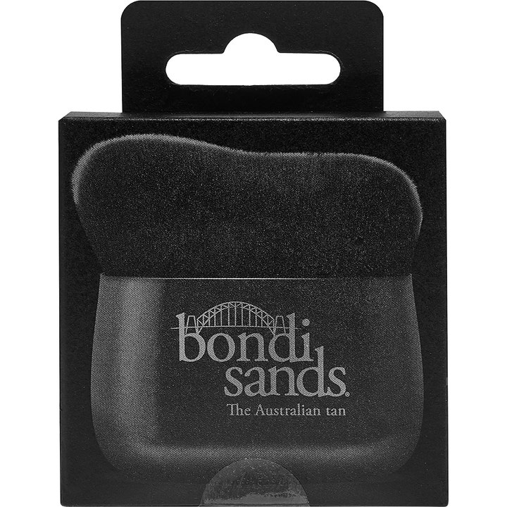 Bondi Sands GLO Body Brush 1 st ergonomisk kroppsborste för selftanborste applicering i svart förpackning.