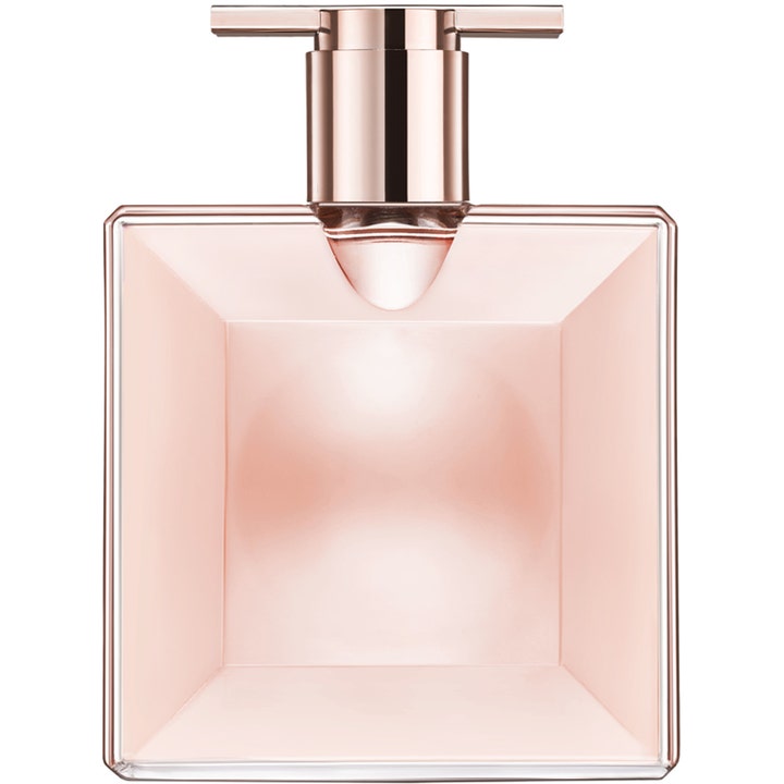 Lancôme Idôle Eau de Parfum 25 ml blommig parfym i en tunn kvadratisk flaska av glas i roséguld