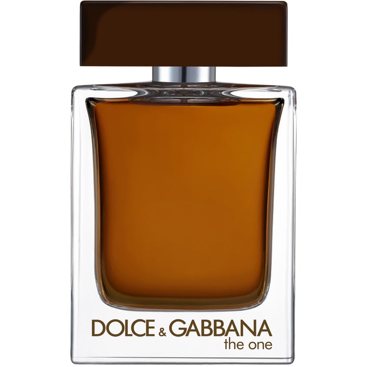 Dolce & Gabbana The One Pour Homme Eau de Parfum 100ml herrparfym i glasflaska med bärnstensfärgad vätska och brunt lock