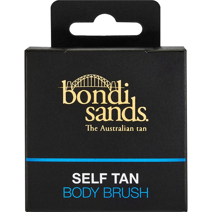 Bondi Sands GLO Body Brush 1 st ergonomisk kroppsborste i svart förpackning med guldlogotyp för jämn applicering