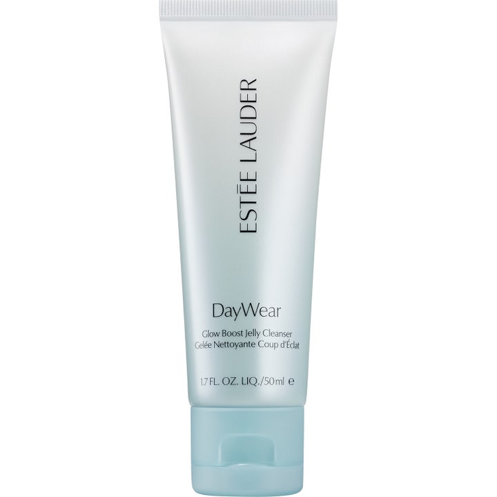 Estée Lauder DayWear Glow Boost Jelly Cleanser 50 ml lystergivande rengöringsgelé i en ljusblå tub med matchande lock