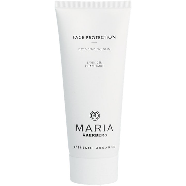 Maria Åkerberg Face Protection 100 ml återfuktande ansiktskräm för känslig hud med kamomill i vit tub