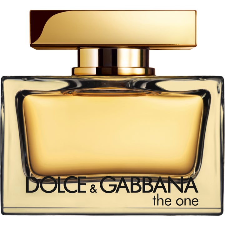 Dolce & Gabbana The One Intense 30 ml EdP i en rektangulär glasflaska med guldfärgad vätska och brett guldlock