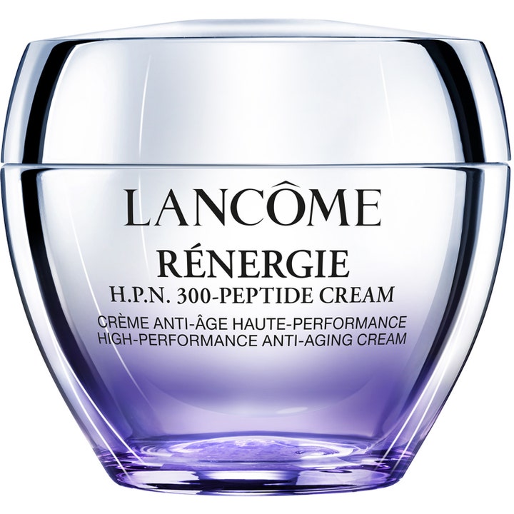 Lancôme Rénergie H.P.N. 300-Peptide Cream 50 ml anti-aging dagkräm i en lyxig silverburk med lila botten