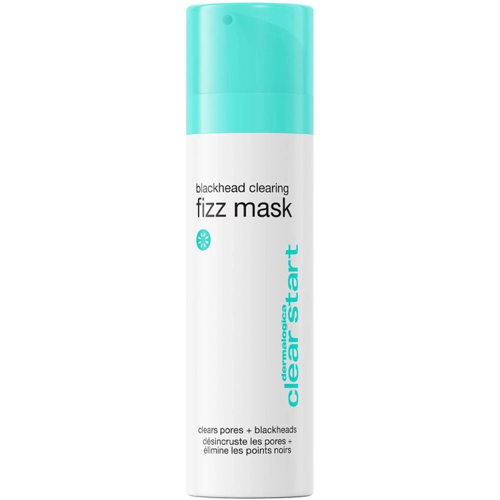 Dermalogica Clear Start Fizz Mask 50 ml ansiktsmask för pormaskar i vit plastflaska med turkost lock