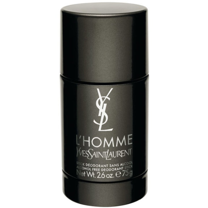 YSL L'Homme deostick 75g alkoholfri deodorant ger fräschör i en stilren svart hylsa med logotyp i silver.