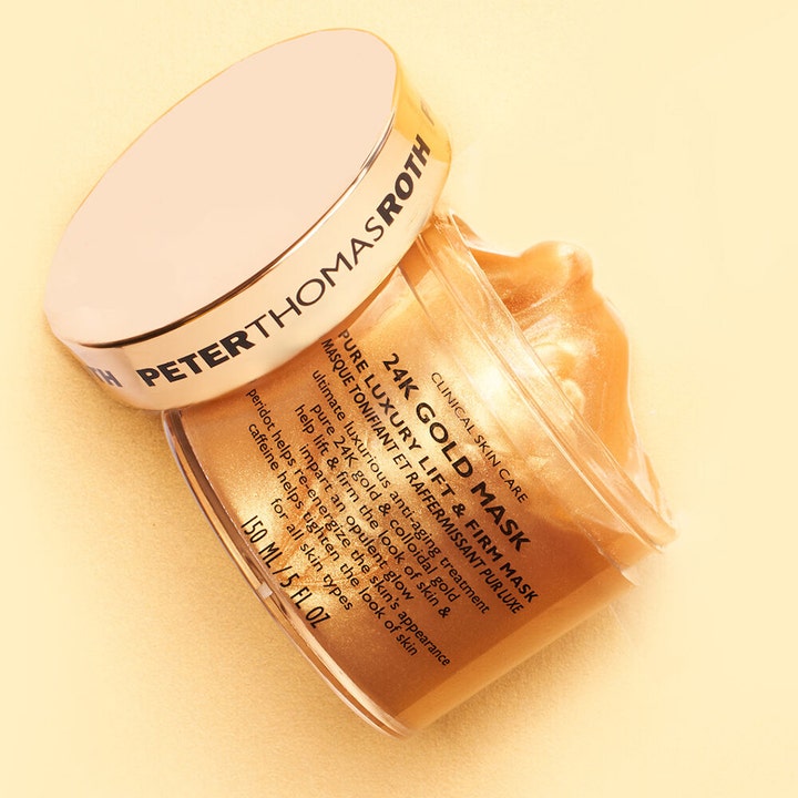 Peter Thomas Roth 24k Gold Mask 150 ml lyftande mask med skimrande guldtextur i en genomskinlig burk