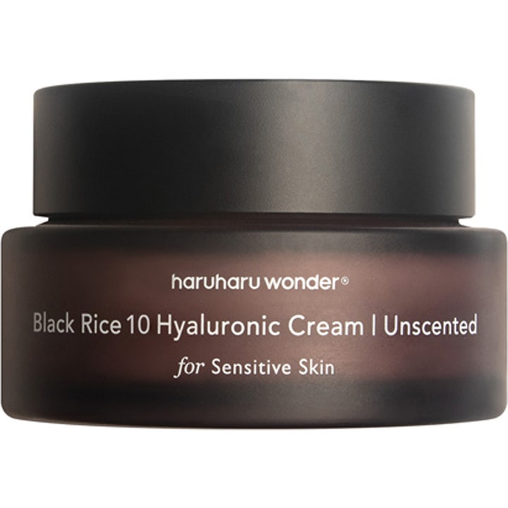 Haruharu Wonder Black Rice 10 Hyaluronic Cream Unscented 50 ml fuktgivande hyaluronsyra dagkräm i mörkbrun frostad burk