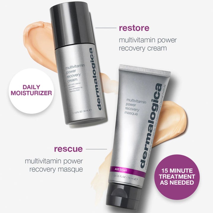 Dermalogica Stressed Skin Recovery System Duo med kräm 50ml och mask 75ml i silver som återställer stressad hud.
