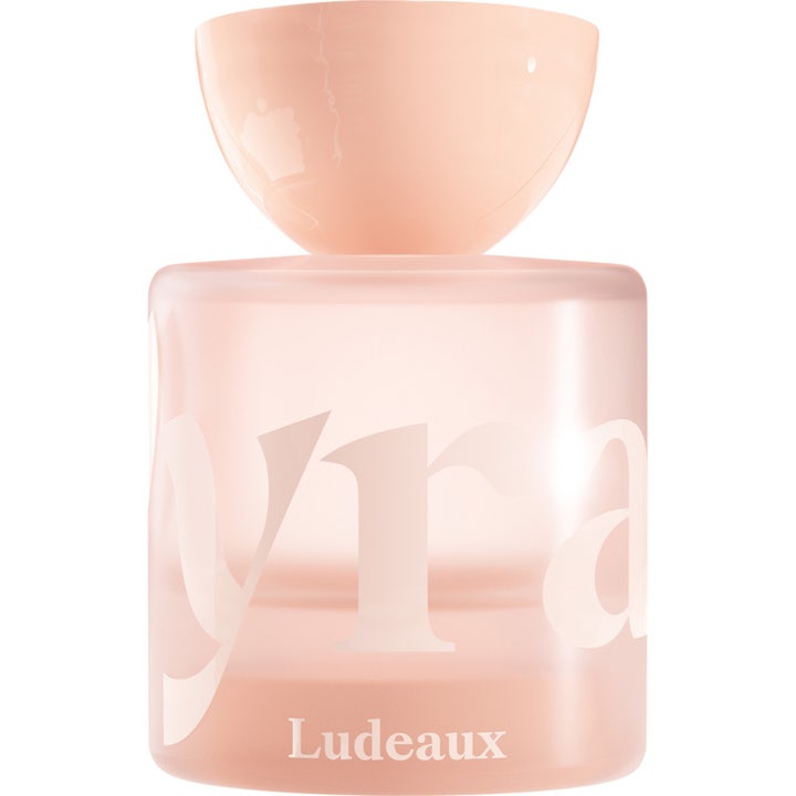 Vyrao Ludeaux Eau De Parfum 50 ml parfym i en ljusrosa flaska av frostat glas med en rundad kork