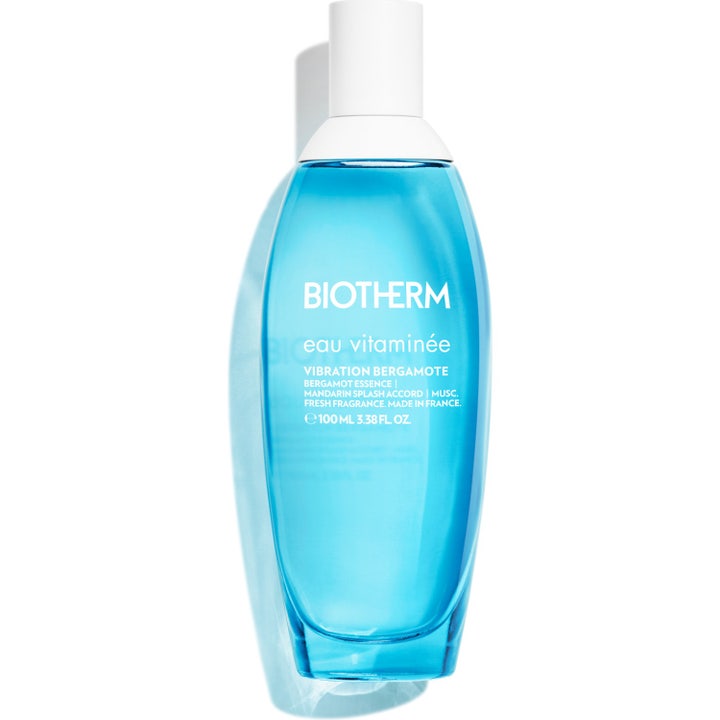 Biotherm Eau Gingembre Eau de Toilette 100 ml energigivande parfym dam i en blå droppformad glasflaska med vitt lock