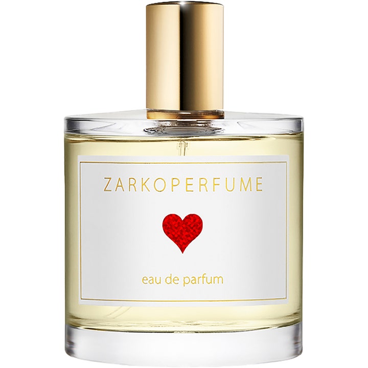 Zarkoperfume Sending Love 50 ml söt dagparfym i glasflaska med rött hjärta och gulddetalj eau de parfum dam