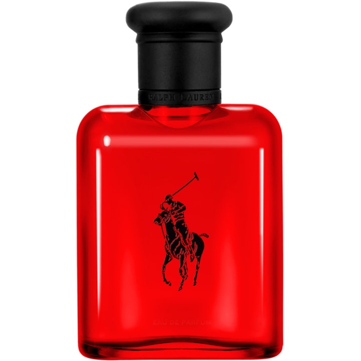 Ralph Lauren Polo Red 75 ml elegant kryddig parfym män i röd glasflaska med svart logotyp och kork
