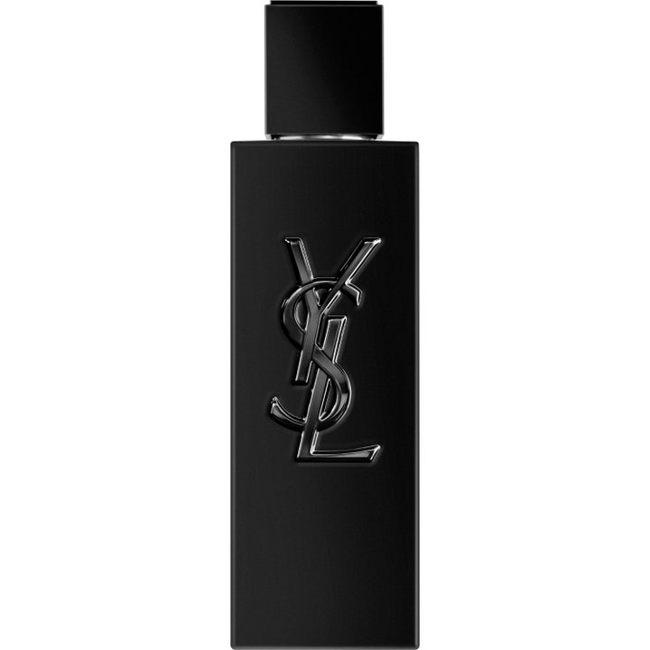 Yves Saint Laurent MYSLF Le Parfum 60 ml intensiv herrparfym i en matt svart glasflaska med blank svart logotyp