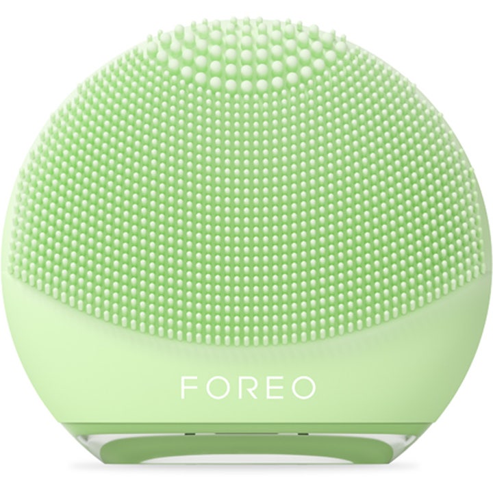 Foreo Luna 4 Go elektrisk rengöringsborste ger ansiktsmassage apparat djuprengöring i mintgrön silikon travel beauty